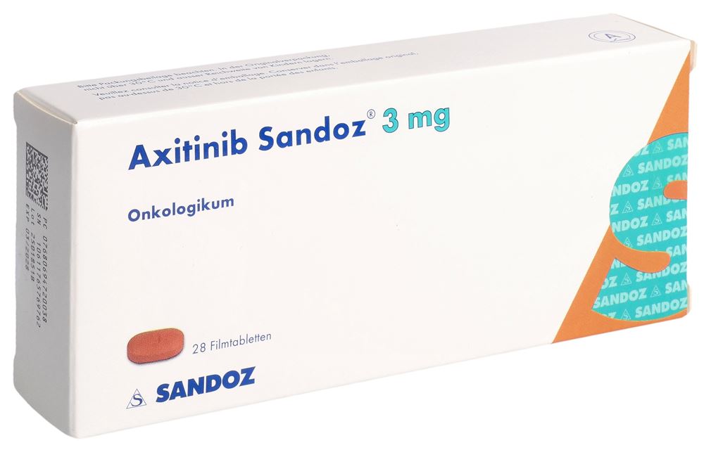 AXITINIB Sandoz 3 mg, Hauptbild