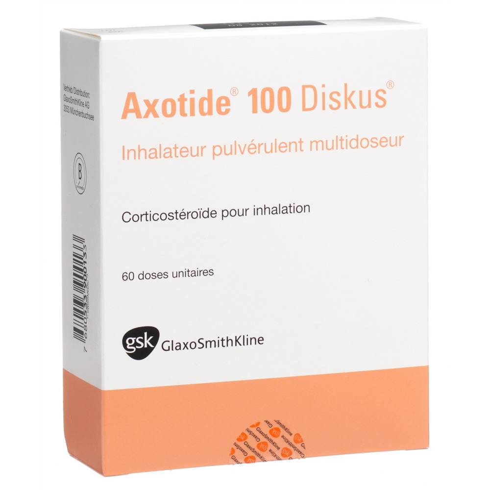 AXOTIDE Diskus multidose 100 mcg, image 2 sur 2