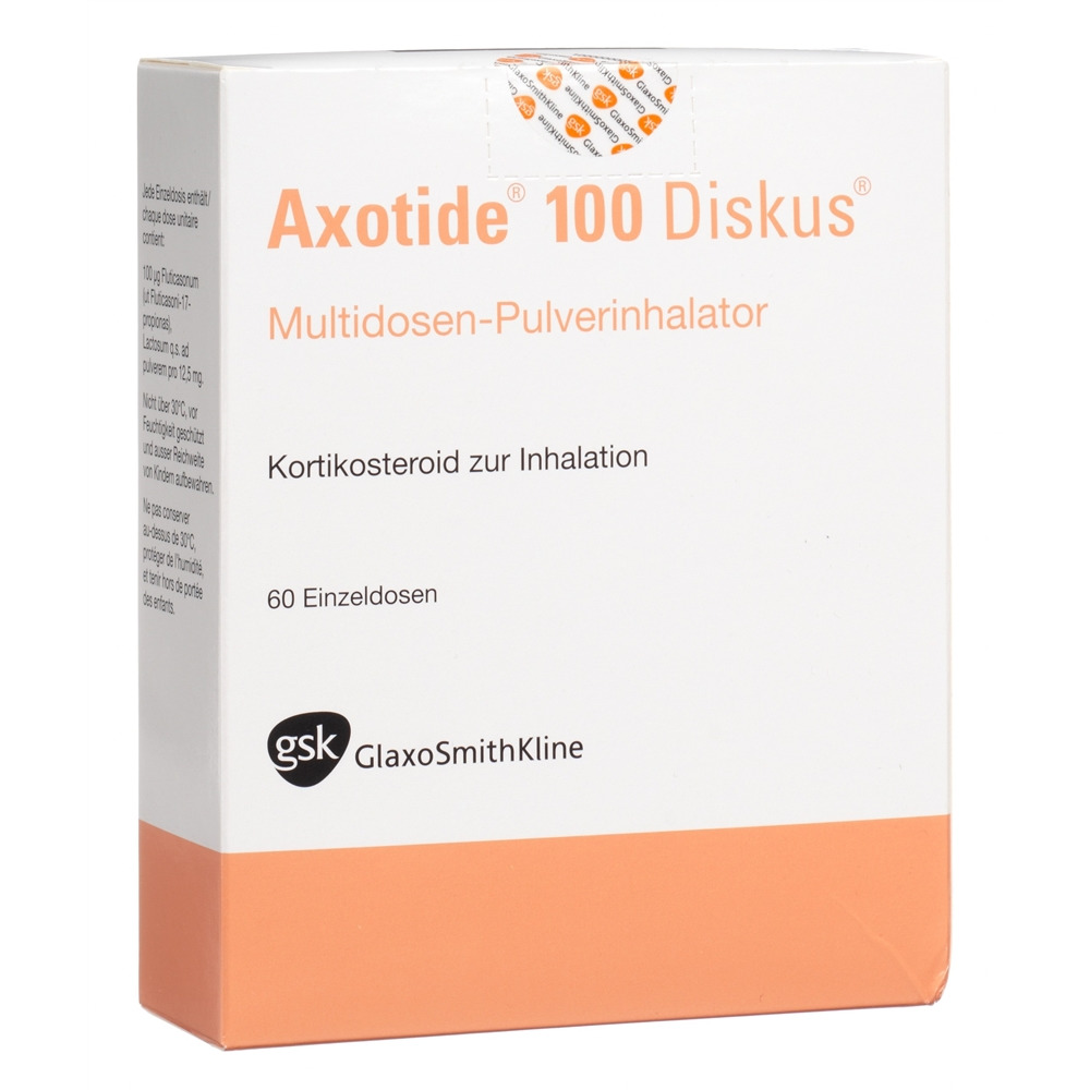 AXOTIDE Diskus multidose 100 mcg, image principale