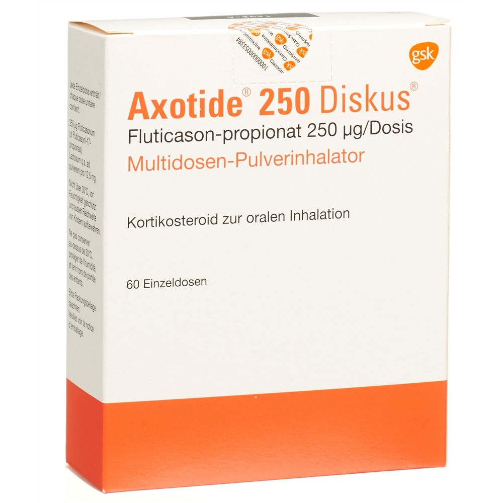 AXOTIDE Diskus multidose 250 mcg, image principale