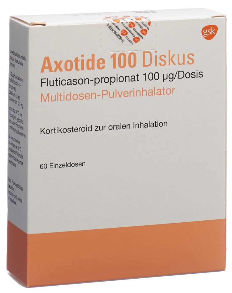 AXOTIDE Diskus Multidosen 100 mcg, Hauptbild
