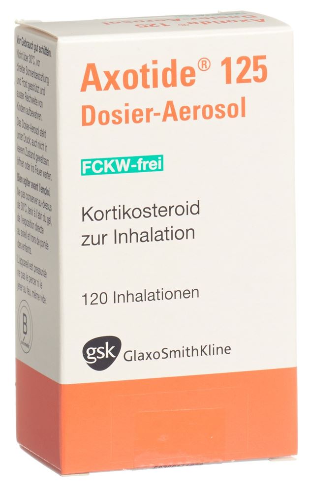 AXOTIDE Dosieraeros 125 mcg FCKW-frei 120 Dos, Hauptbild