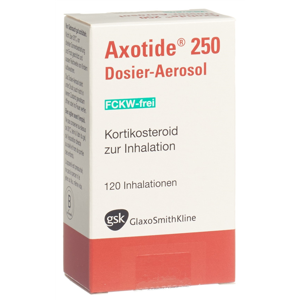 AXOTIDE Dosieraeros 250 mcg FCKW-frei Dosieraeros 120 Dos, Hauptbild