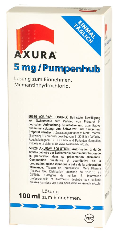 AXURA Lös 10 mg/g mit Dosierpumpe Fl 100 g, Hauptbild