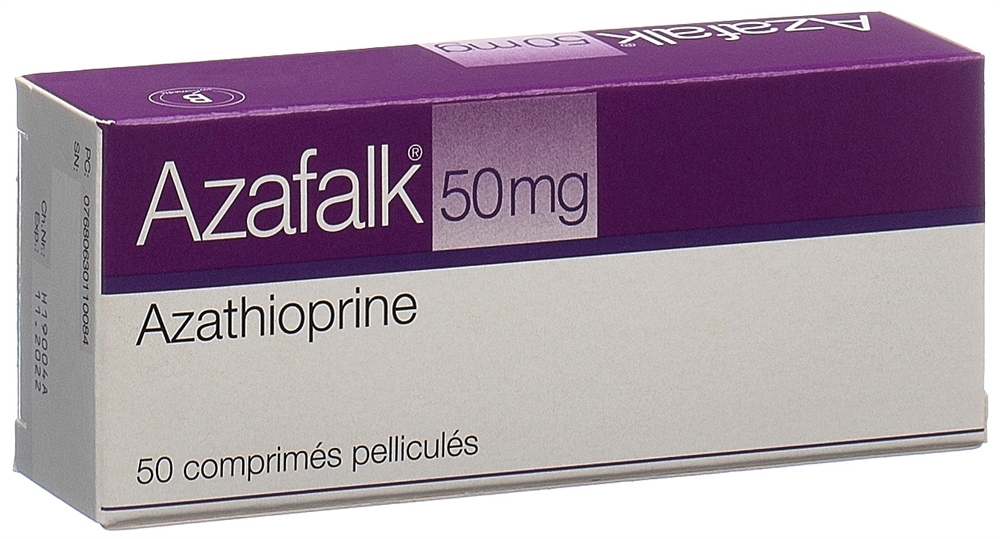 AZAFALK cpr pell 50 mg blist 50 pce, image 2 sur 2