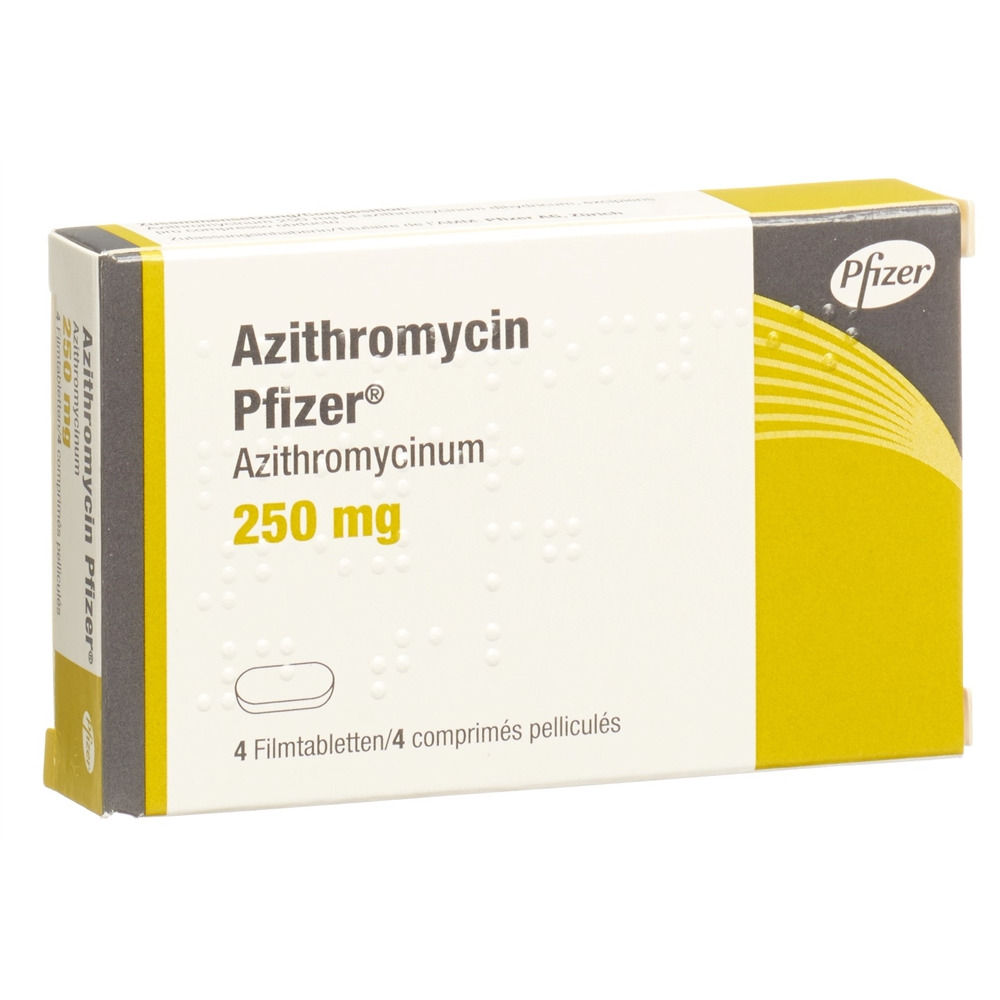 AZITHROMYCINE Pfizer 250 mg, Hauptbild