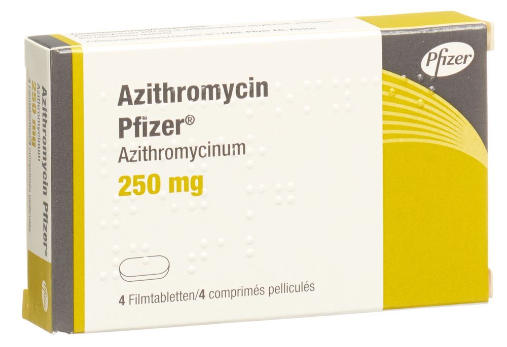 AZITHROMYCINE Pfizer 250 mg, Hauptbild