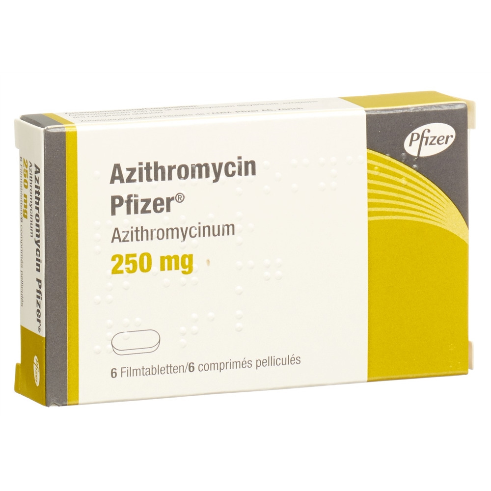 AZITHROMYCINE Pfizer 250 mg, Hauptbild