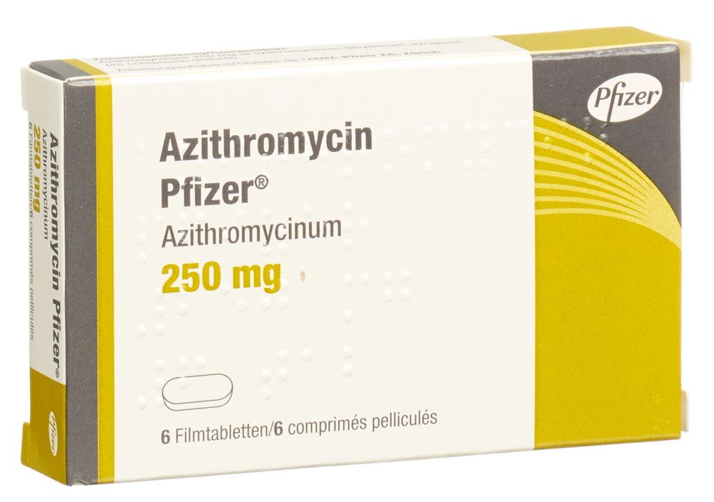 AZITHROMYCINE Pfizer 250 mg, Hauptbild