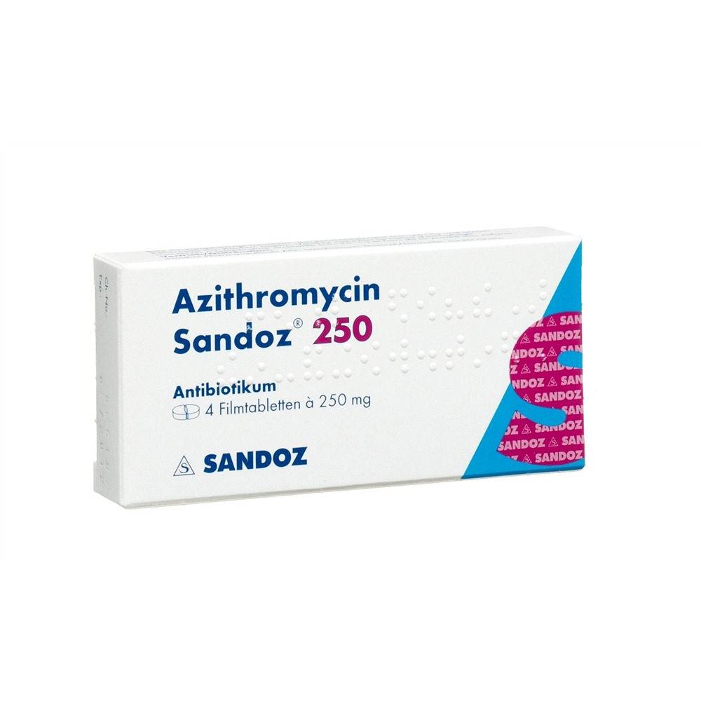 AZITHROMYCINE Sandoz 250 mg, Hauptbild