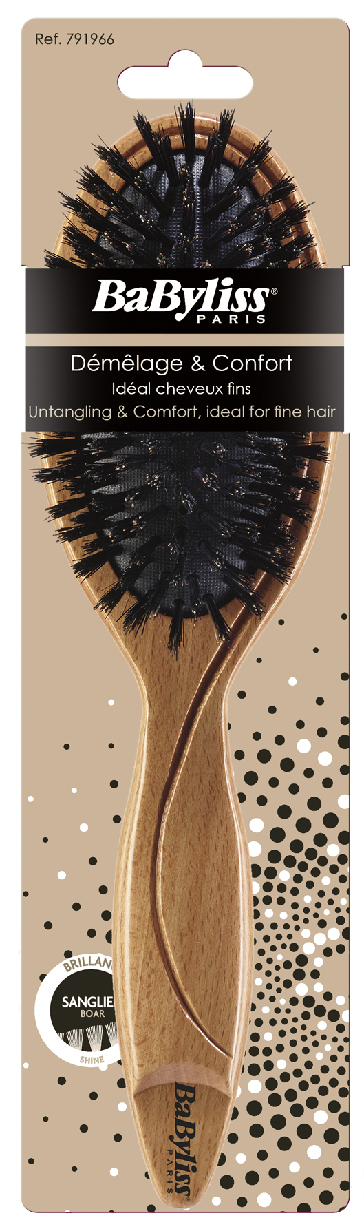 BABYLISS Pneumatische Holzbürste