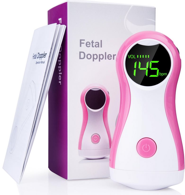 BABYSOUNDS Fetal Doppler mit LED-Digitalanzeige Herzschlag Baby, Bild 2 von 4