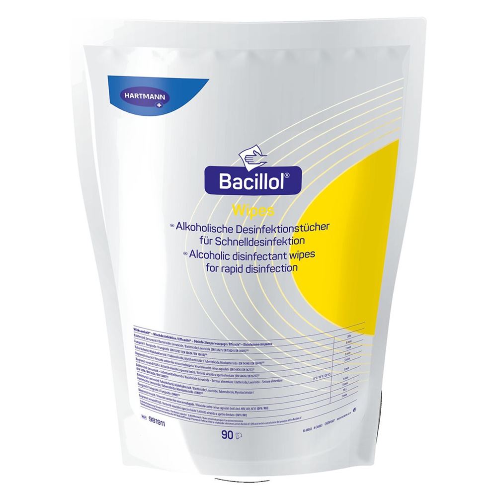 Bacillol Wipes lingettes désinfectantes alcoolisées