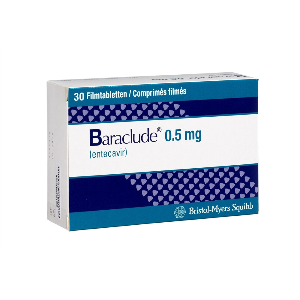 BARACLUDE Filmtabl 0.5 mg Blist 30 Stk, Hauptbild