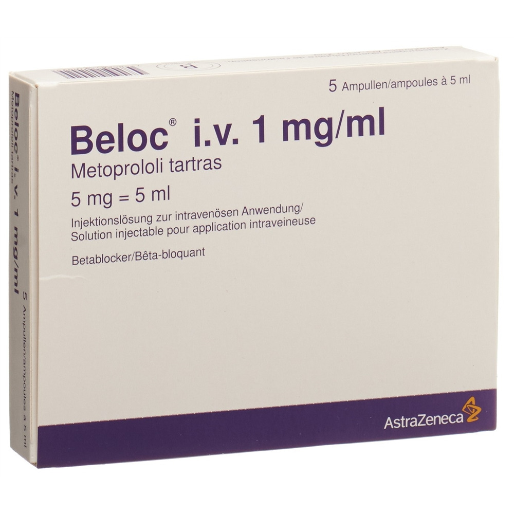 BELOC Inj Lös 5 mg/5ml i.v. Amp 5 ml, Hauptbild