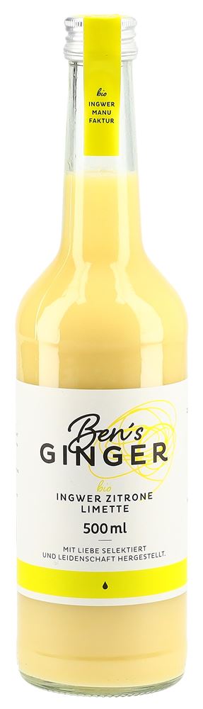 BEN'S GINGER concentré de gingembre-citron-citron vert