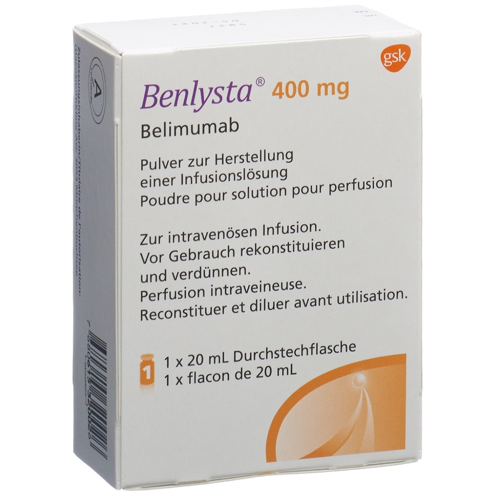 BENLYSTA subst sèche 400 mg flac 1 pce, image principale