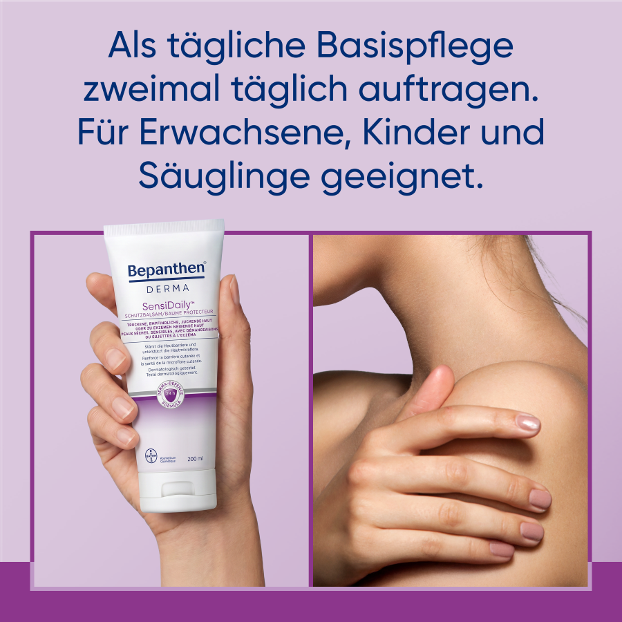 BEPANTHEN DERMA SensiDaily, Körperbalsam bei juckender, empfindlicher Haut, Bild 4 von 6