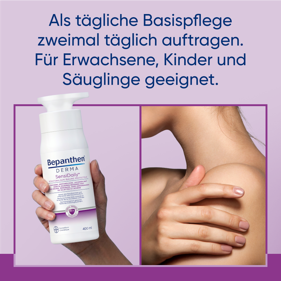 BEPANTHEN DERMA SensiDaily, Körperbalsam bei juckender, empfindlicher Haut, Bild 4 von 5