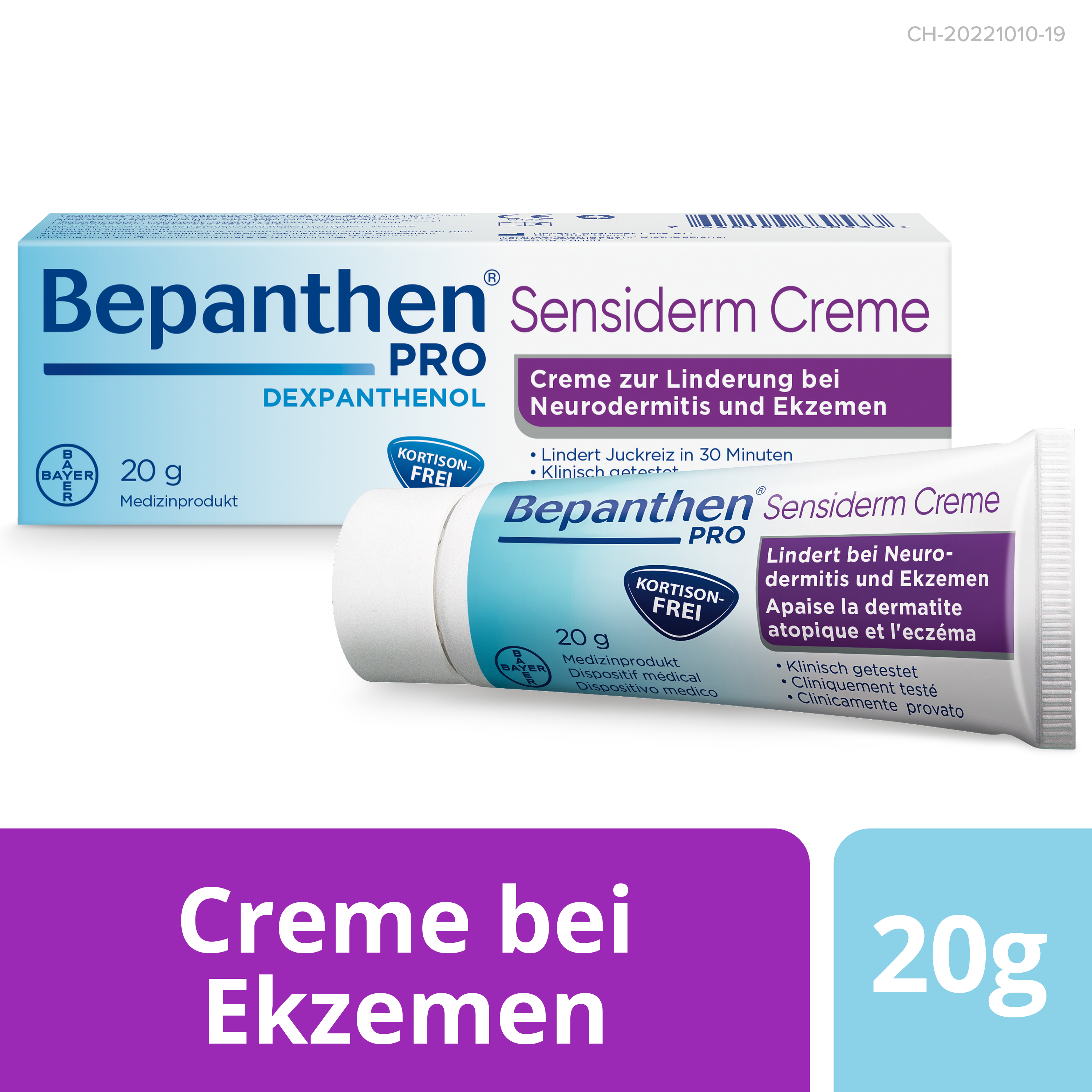 BEPANTHEN Pro Sensiderm Creme, gegen Juckreiz bei Neurodermitis, Bild 2 von 6