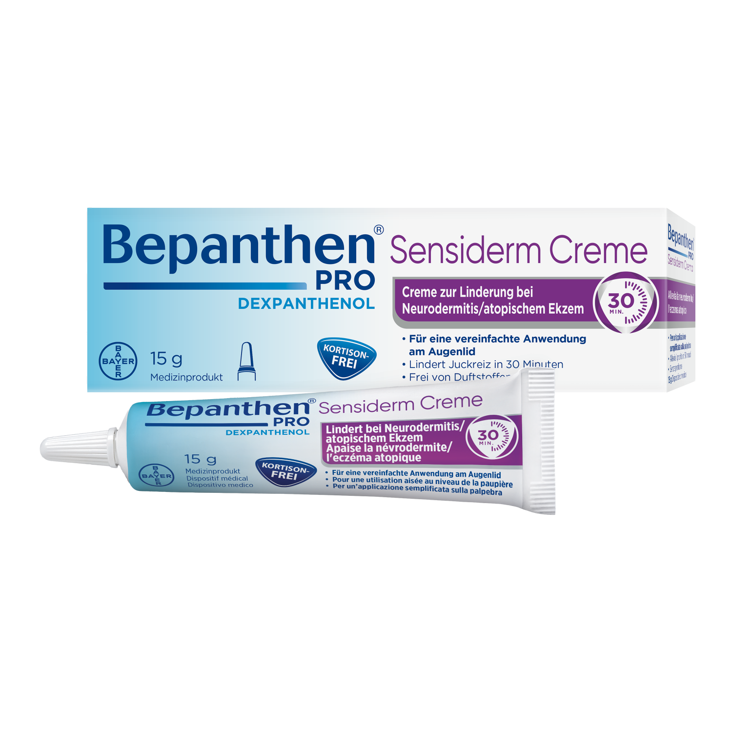 BEPANTHEN Pro Sensiderm Creme, gegen Juckreiz bei Neurodermitis