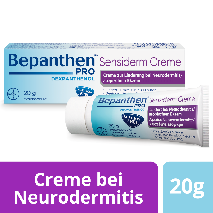 BEPANTHEN Pro Sensiderm Creme, gegen Juckreiz bei Neurodermitis, Bild 2 von 5