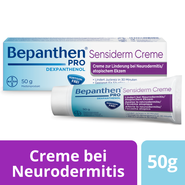 BEPANTHEN Pro Sensiderm Creme, gegen Juckreiz bei Neurodermitis, Bild 2 von 5