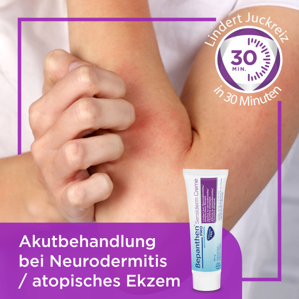 BEPANTHEN Pro Sensiderm Creme, gegen Juckreiz bei Neurodermitis, Bild 3 von 5
