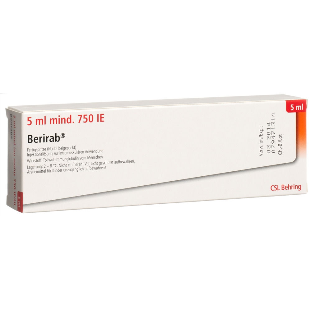 BERIRAB Inj Lös 750 IE/5ml Fertspr 5 ml, Hauptbild