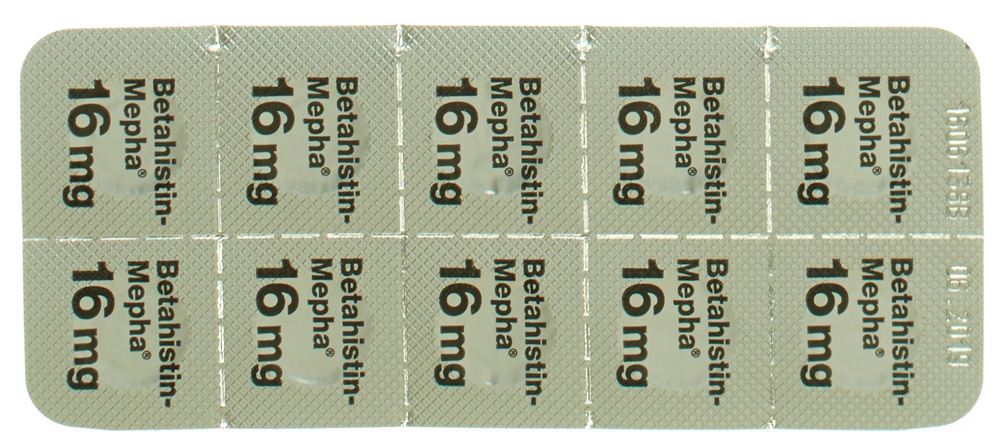 BETAHISTINE Mepha 16 mg, image 2 sur 2