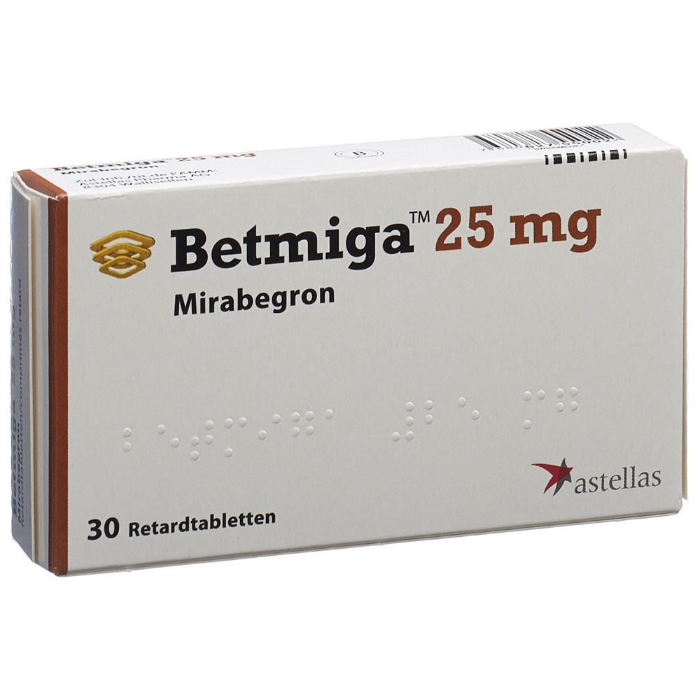 Betmiga cpr ret 25 mg blist 30 pce, image principale