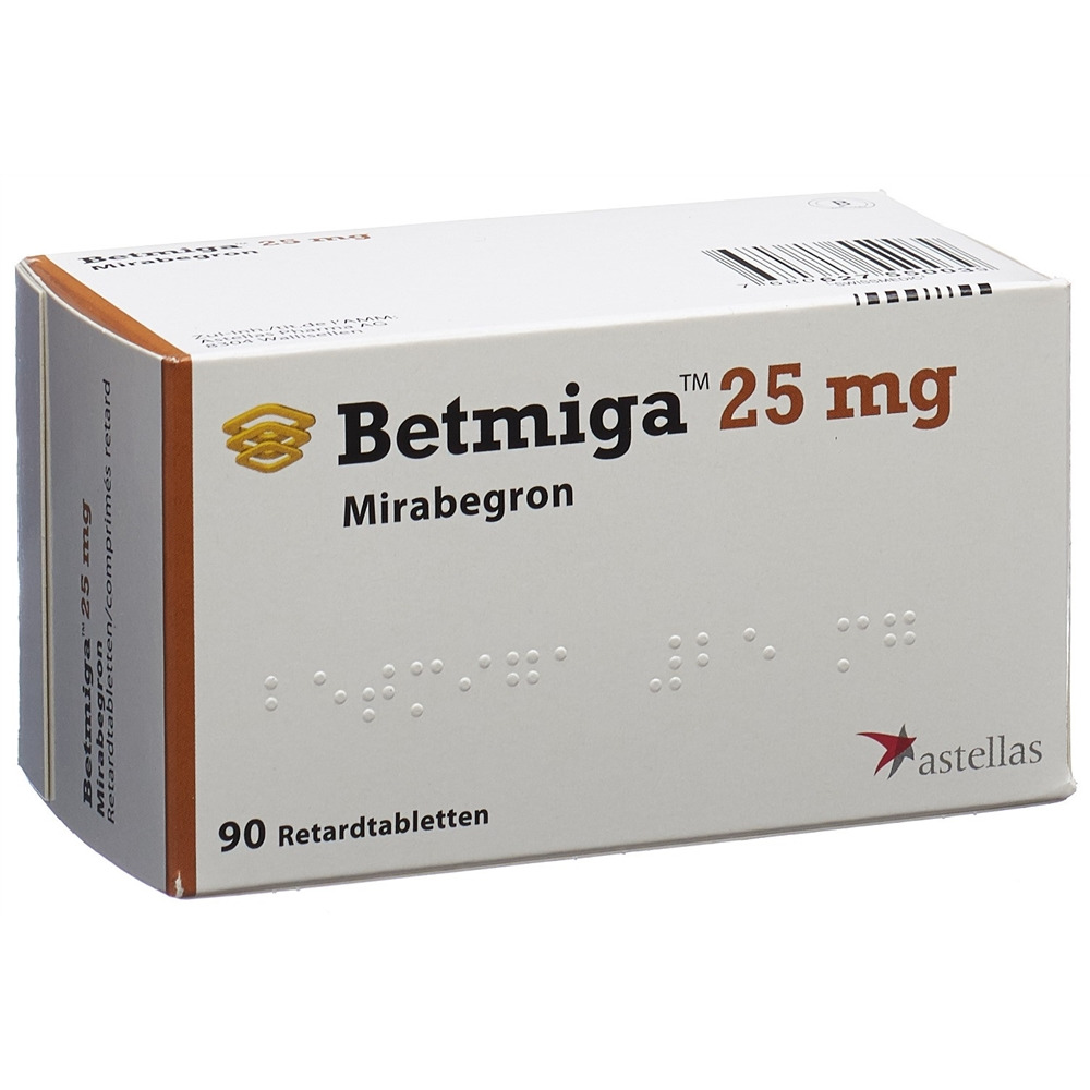 Betmiga cpr ret 25 mg blist 90 pce, image principale