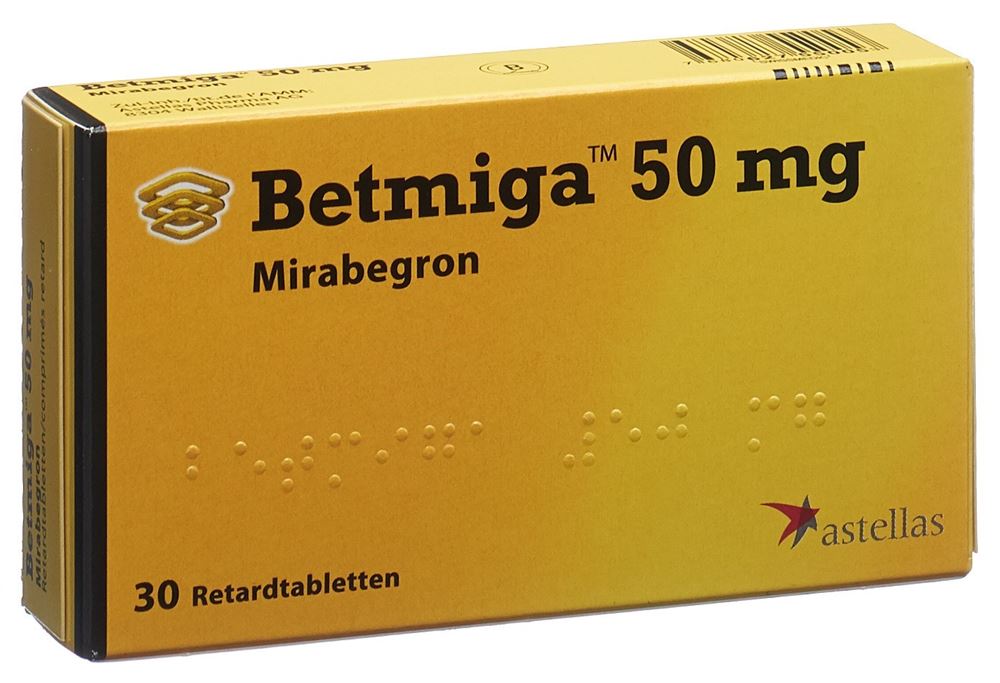 Betmiga cpr ret 50 mg blist 30 pce, image principale