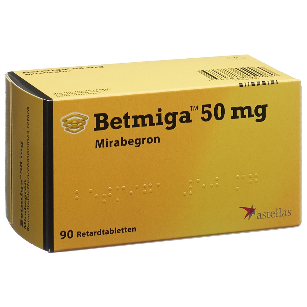 Betmiga cpr ret 50 mg blist 90 pce, image principale