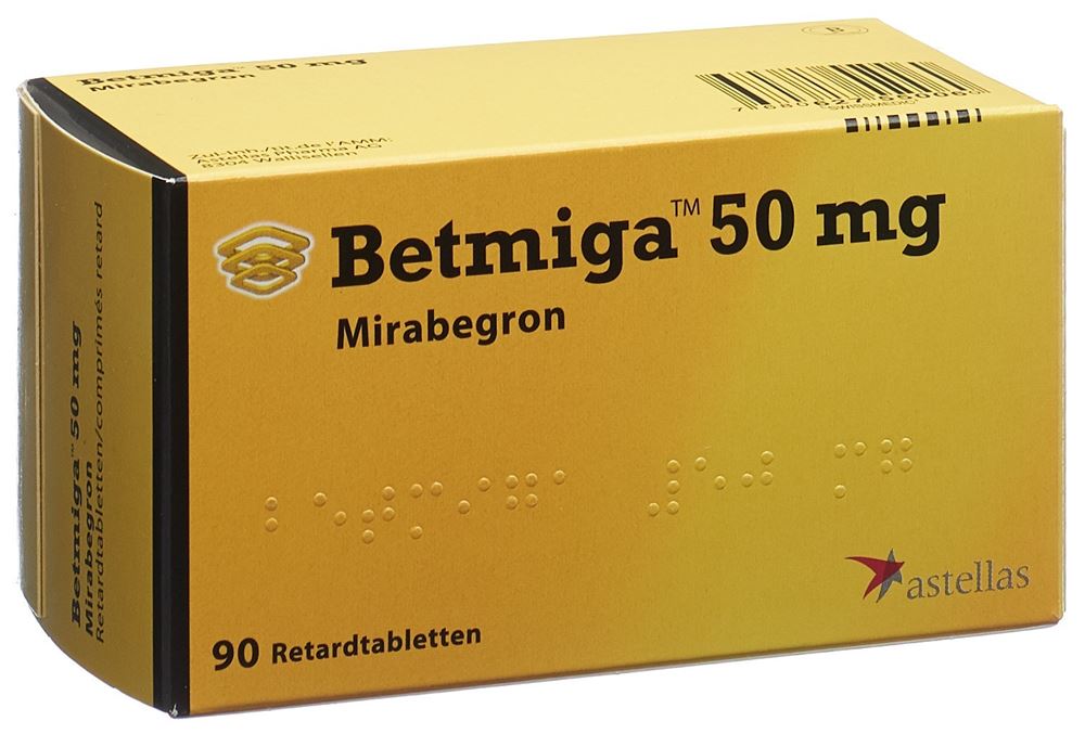 Betmiga Ret Tabl 50 mg Blist 90 Stk, Hauptbild