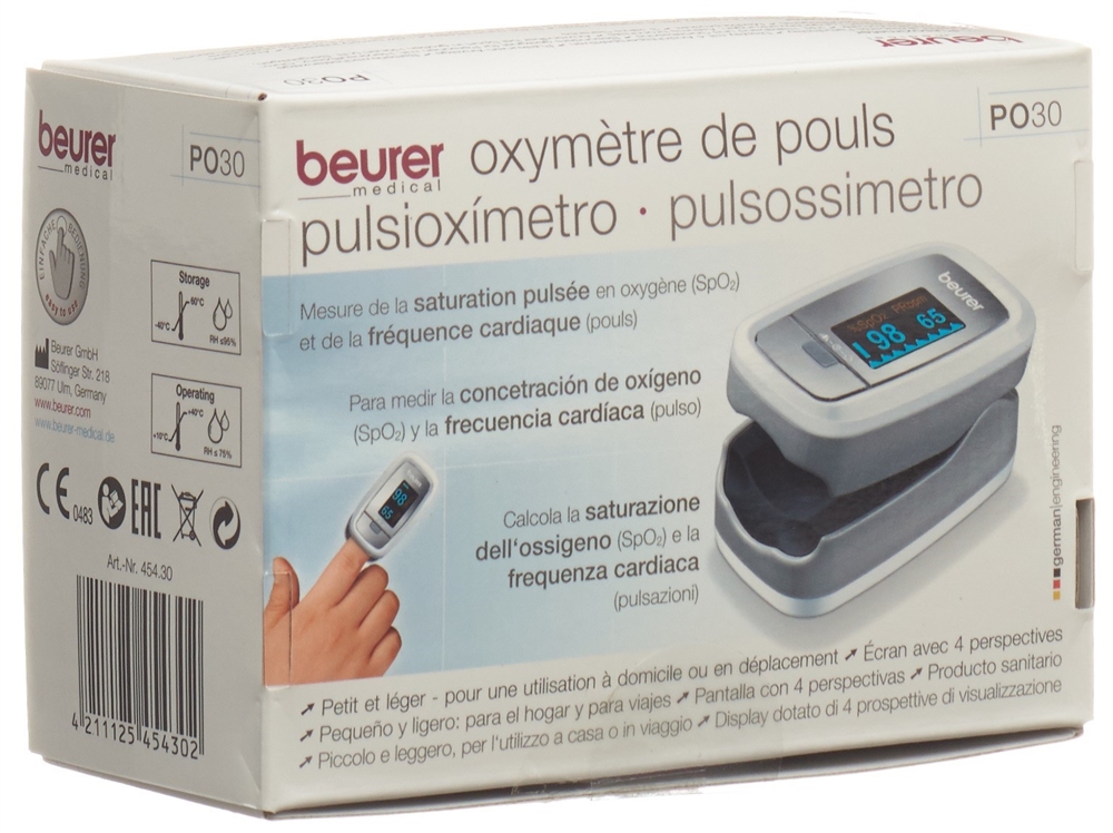 Beurer pulsoximètre pour le doigt, image 2 sur 2