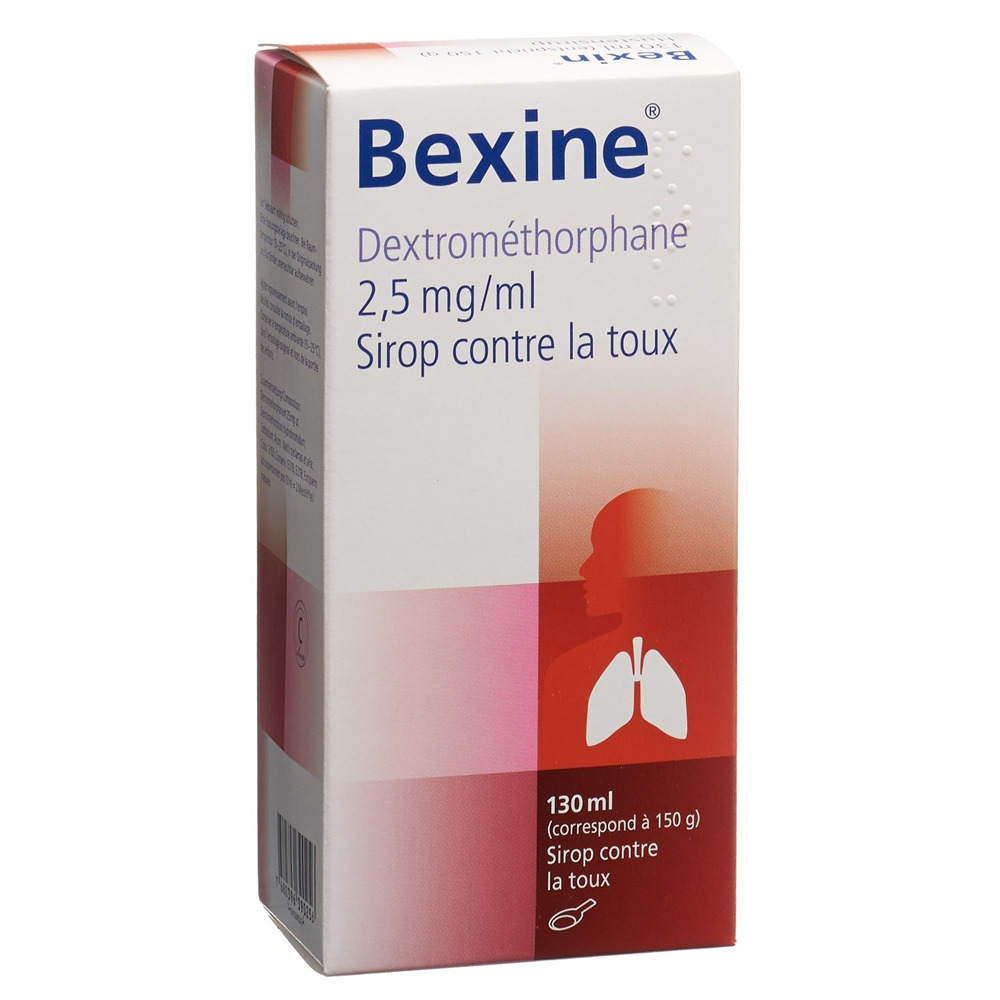 BEXINE sirop 25 mg/10ml fl 130 ml, image 2 sur 2