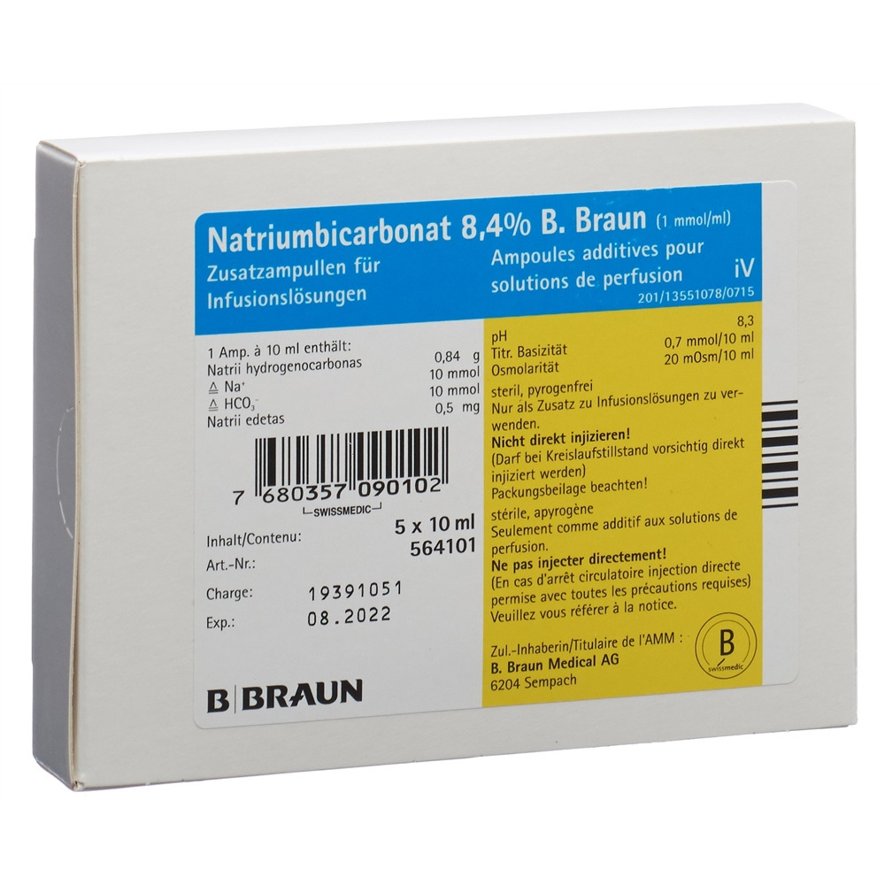 BICARBONATE DE SODIUM Braun 8.4 %, image principale