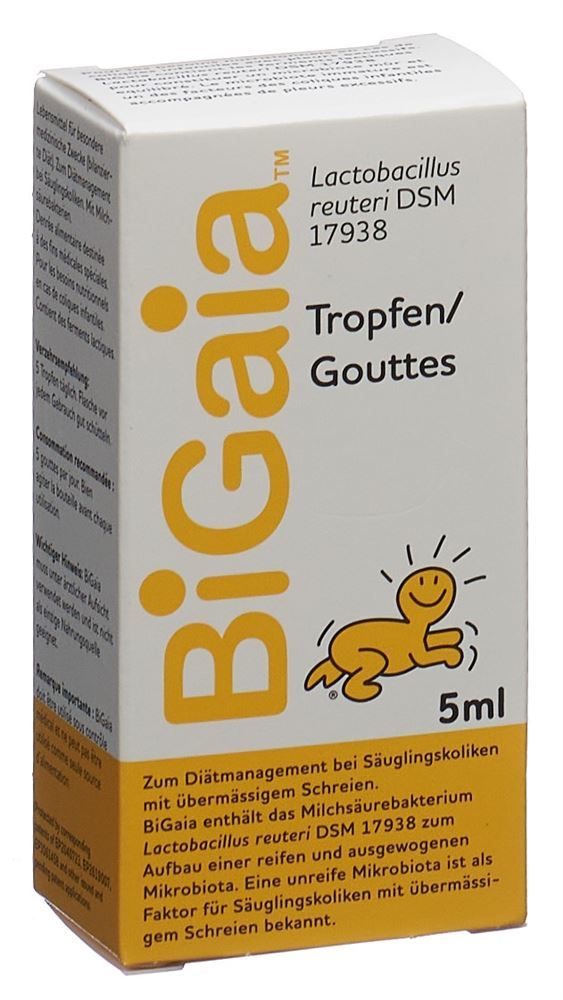 BIGAIA gouttes avec Lactobacillus reuteri 5 ml, image principale