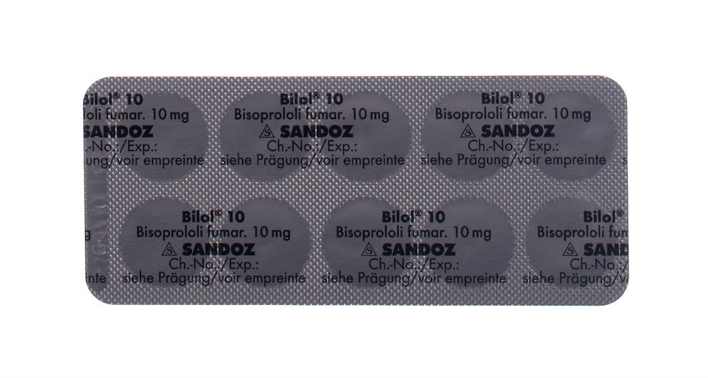 BILOL cpr pell 10 mg blist 100 pce, image 2 sur 2