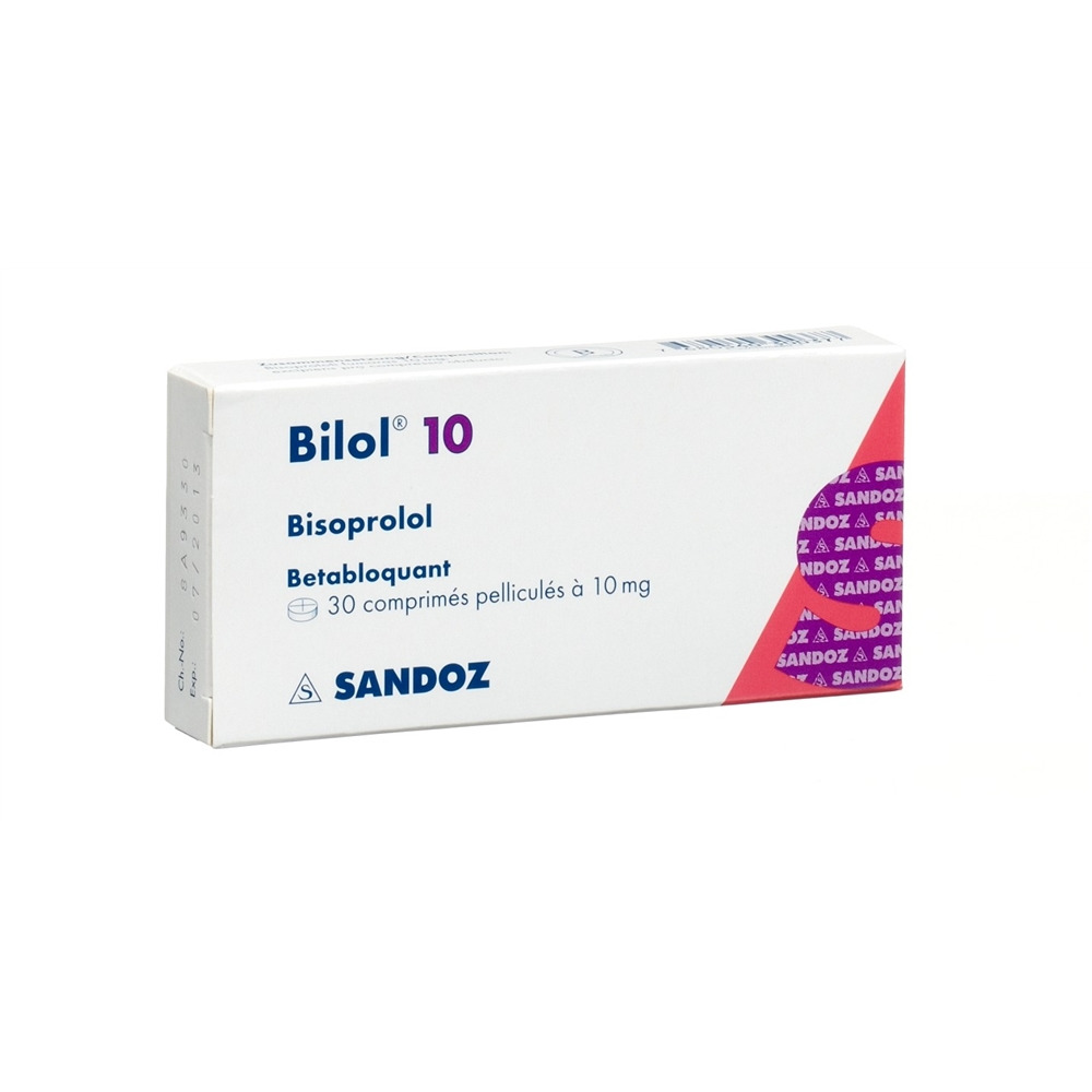 BILOL cpr pell 10 mg blist 30 pce, image 2 sur 2