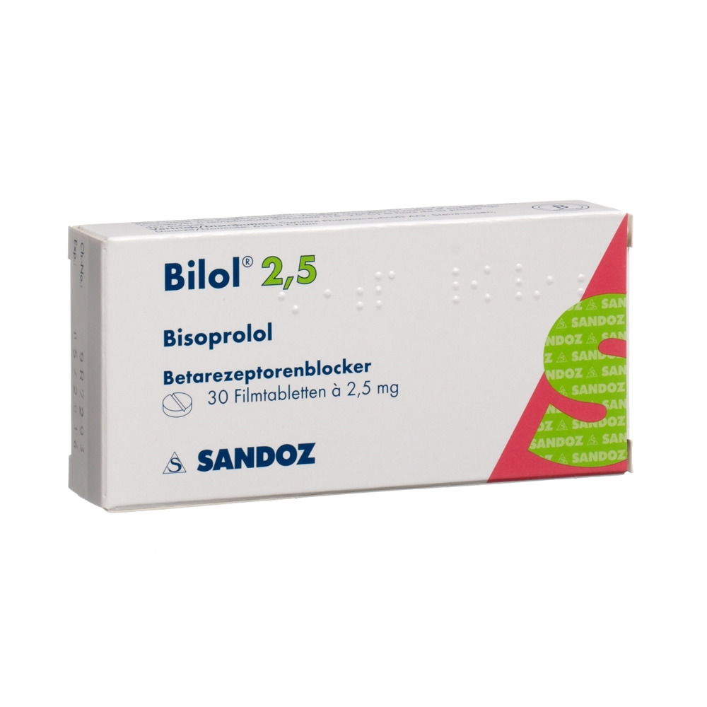 BILOL Filmtabl 2.5 mg Blist 30 Stk, Hauptbild