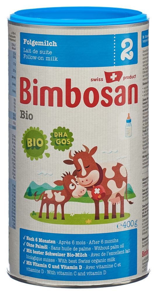 BIMBOSAN Bio 2 lait de suite, image principale