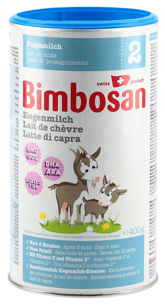 BIMBOSAN lait de chèvre 2 lait de suite