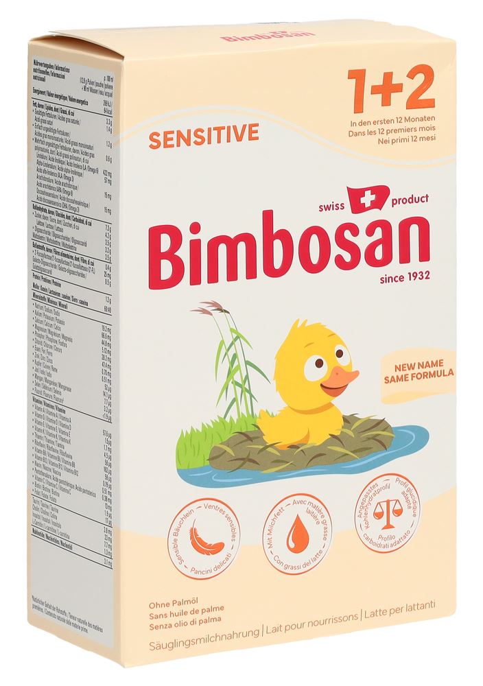 BIMBOSAN Sensitive 1+2 lait pour nourrissons