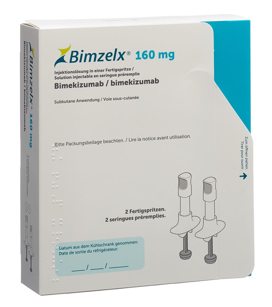 BIMZELX Inj Lös 160 mg/ml Fertigspritze (Doppelpackung) Fertspr 1 ml, Hauptbild