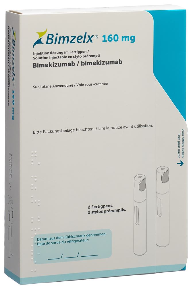 BIMZELX sol inj 160 mg/ml stylo prérempli (emballage double) stylo pré 1 ml, image principale