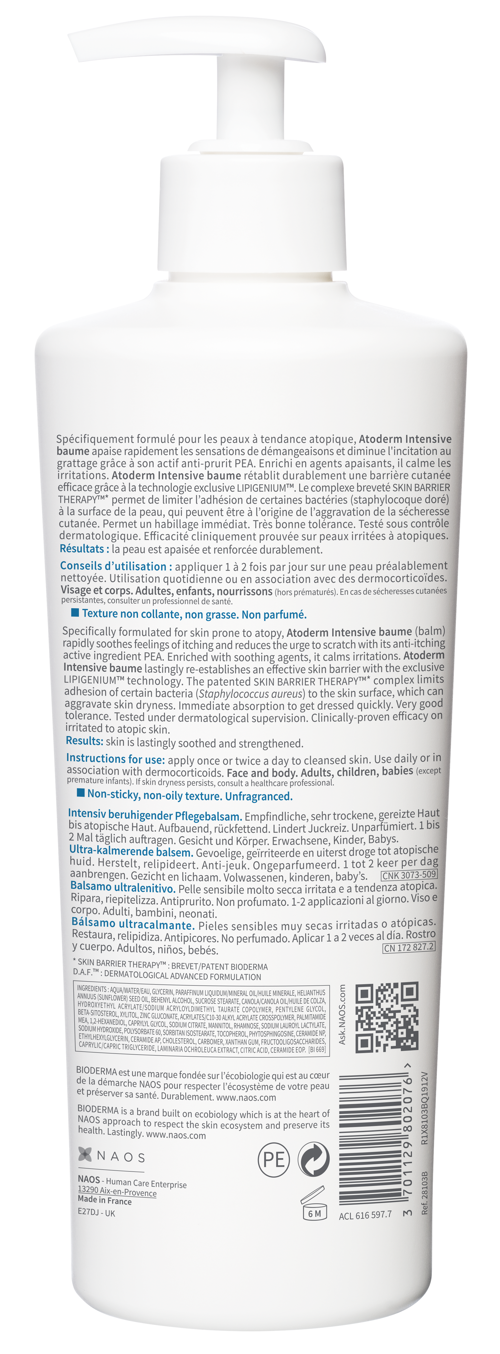 Bioderma Atoderm Intensive Baume Ultra Apais, image 2 sur 2