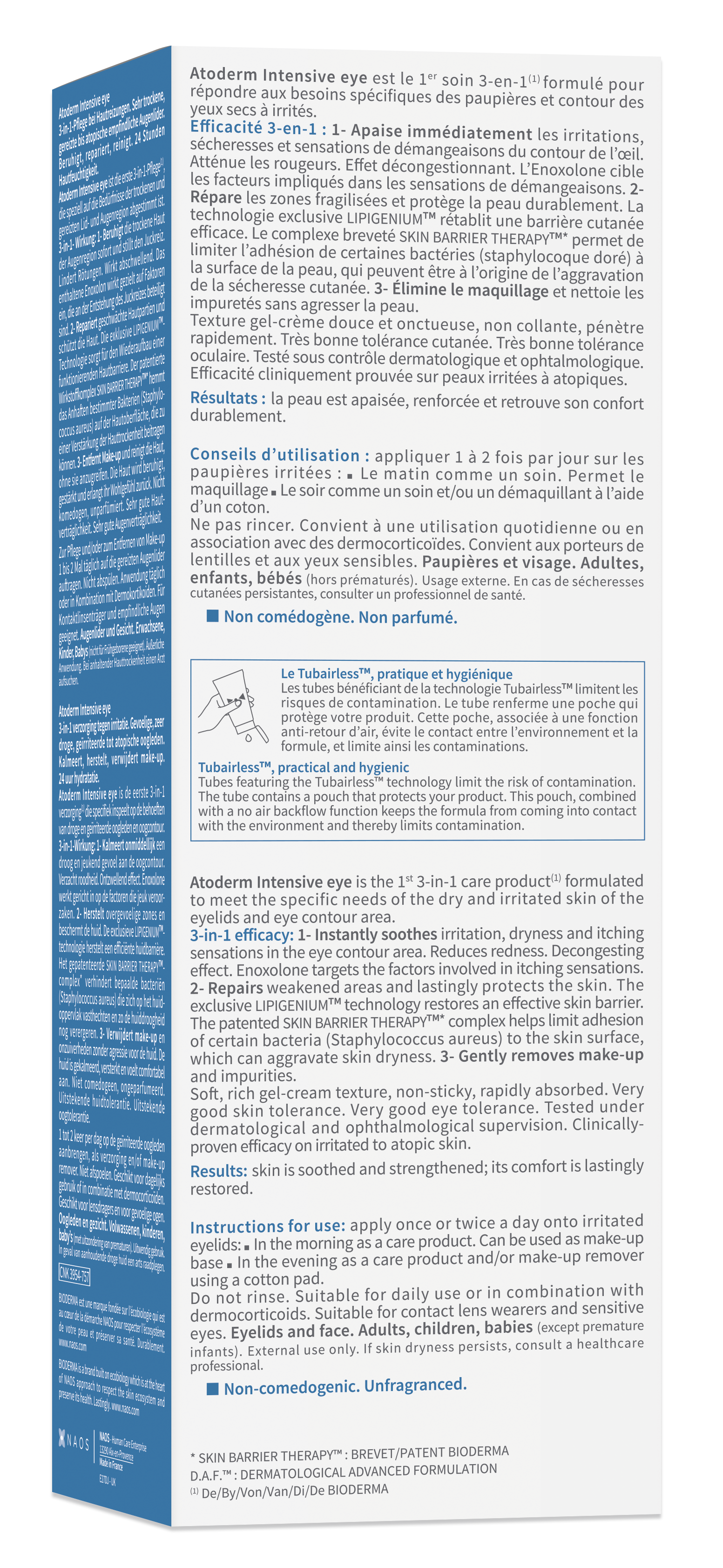 Bioderma Atoderm Intensive Eye, image 3 sur 4