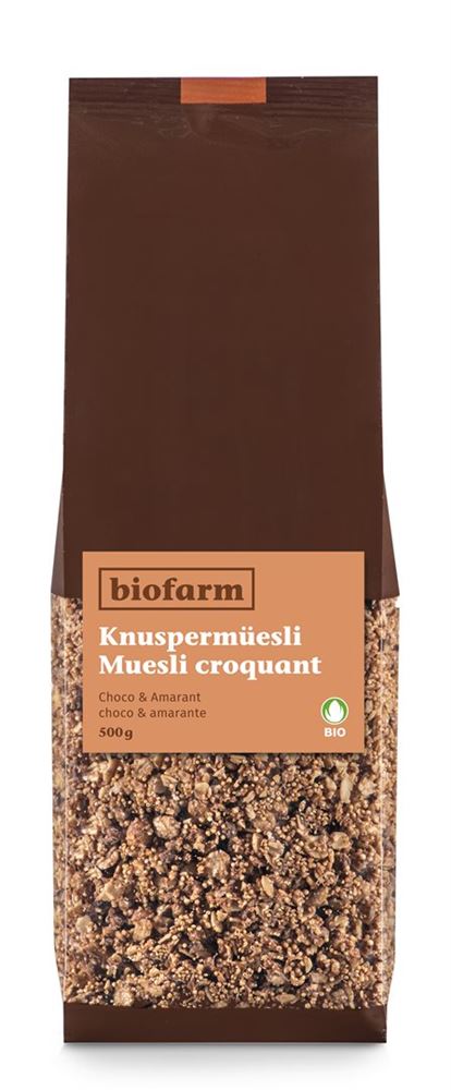 Biofarm Knusper Müesli Amaranth Choco, Hauptbild